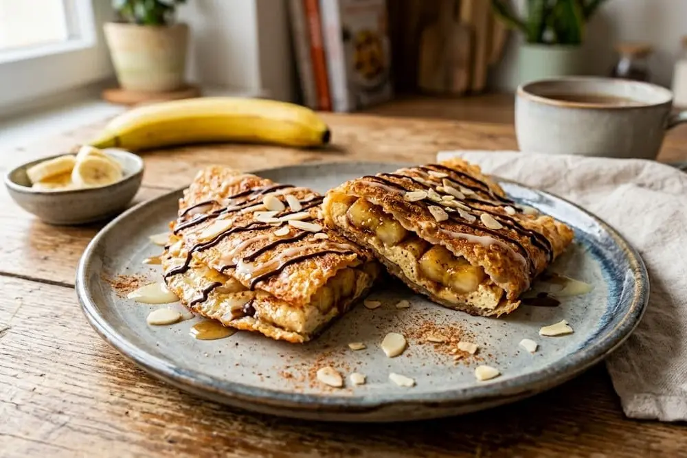 Chrumkavá banánová palacinka z ryžového papiera